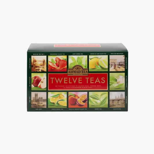 Ahmad Tea - Selection Pack - 60 tea bags - Twelve Teas Gift Box