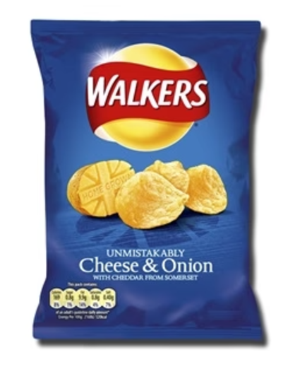 Walkers Cheese & Onion Crisps 25g