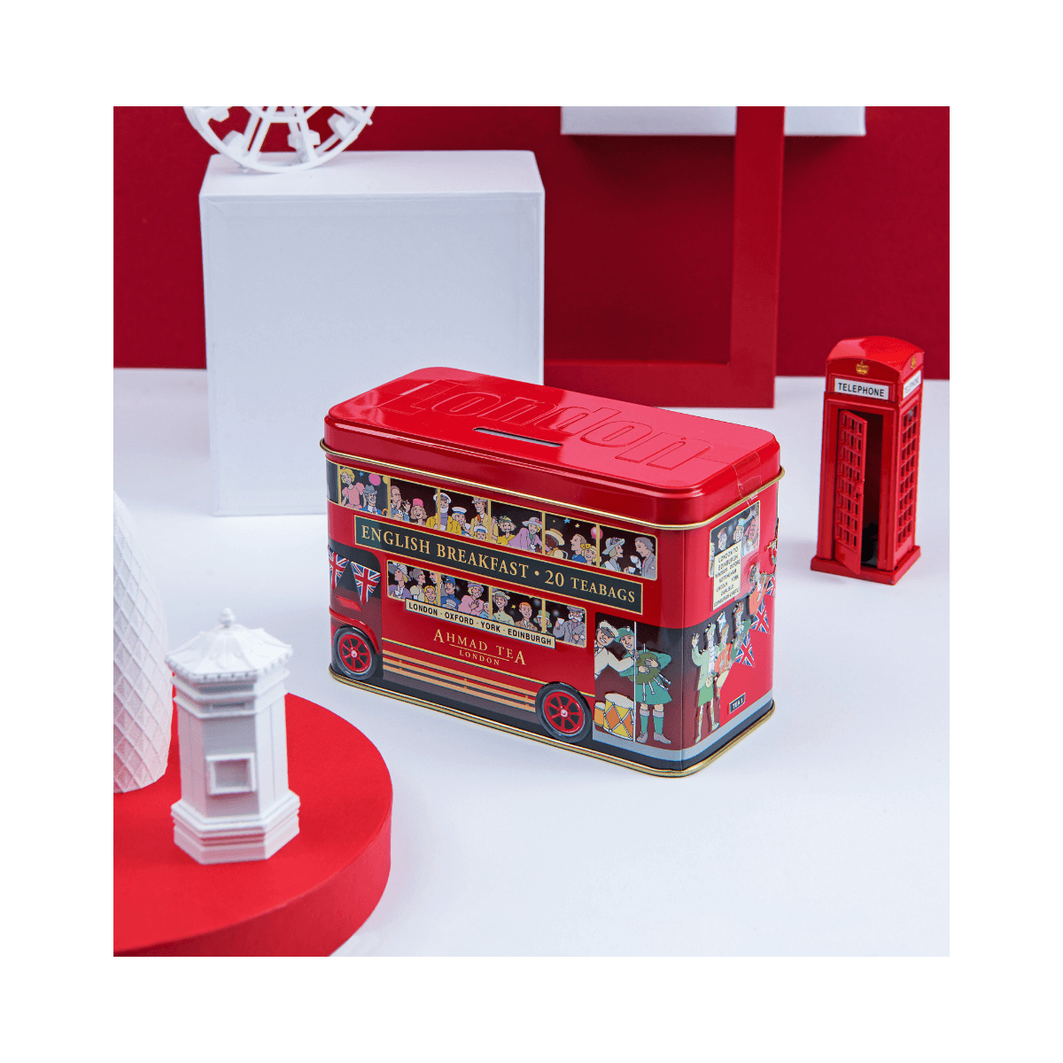 Ahmad Tea- English Breakfast No1. 20 Teabags-Caddy Gift 40g (1.4oz)