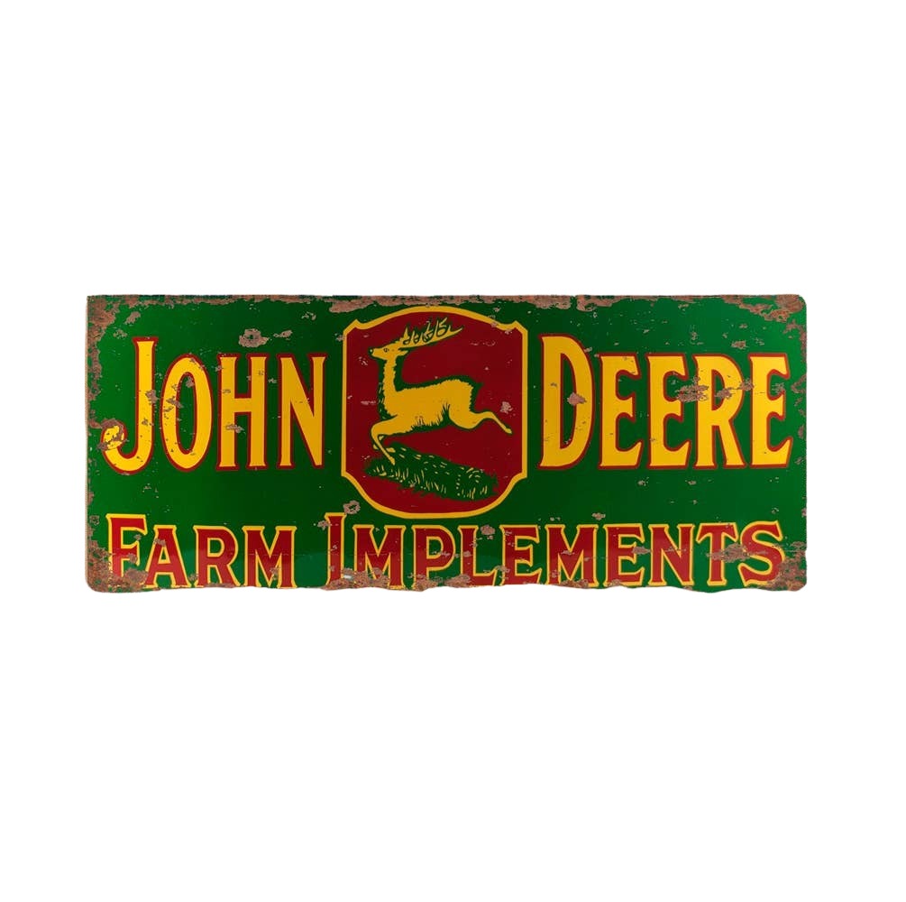 John Deer Farm Implements  Metal Sign