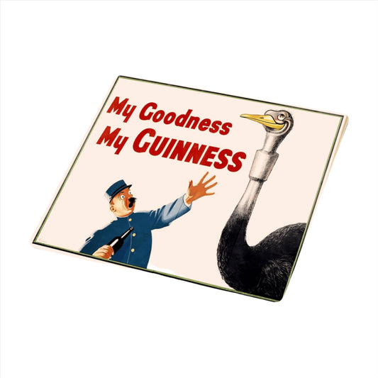 My Goodness My Guinness Ostrich - Metal Sign